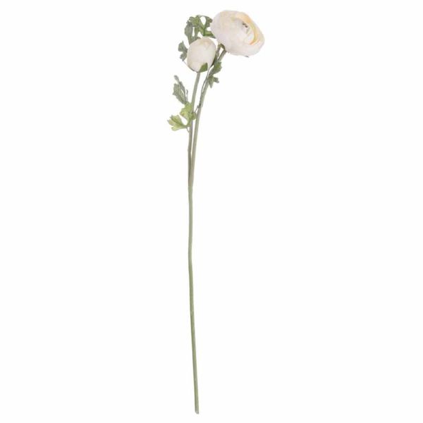 Soft Cream Ranunculus Artificial Flower - L15 x W25 x H58 cm