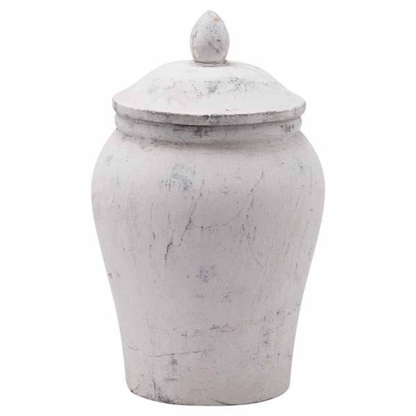 Bloomville Stone Ginger Jar - Ceramic - L24 x W24 x H39 cm - Stone