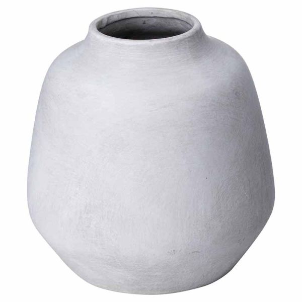 Darcy Ople Vase - Ceramic - L20 x W20 x H20 cm - Stone