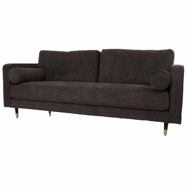 Hampton Grey Large Sofa - Lounge furniture - L91 x W210 x H89 cm