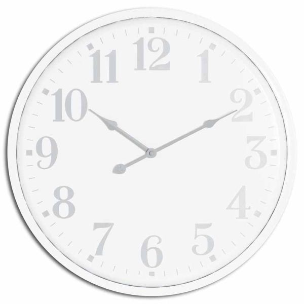 Aubrey Wall Clock - Metal - L4 x W49 x H49 cm - White