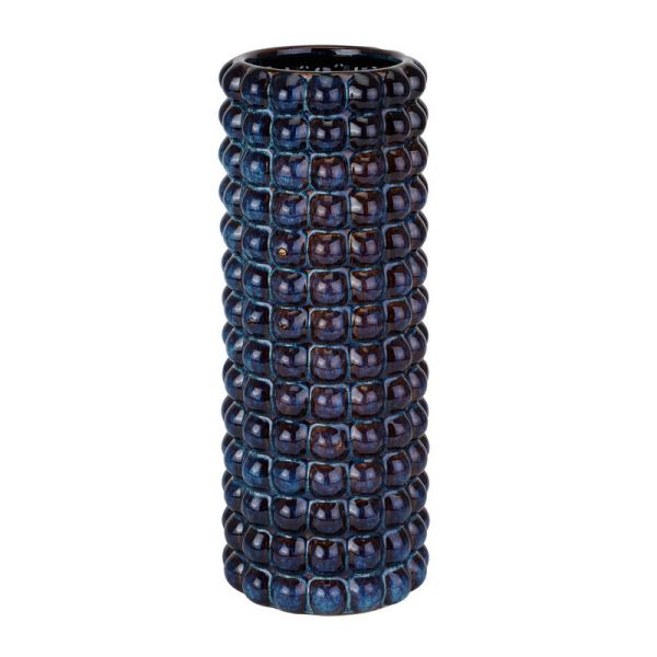 Seville Collection Bubble Umbrella Stand - Ceramic - L18 x W18 x H47 cm - Indigo