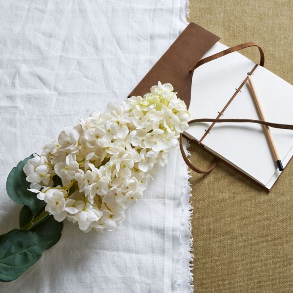 Artificial Spear Hydrangea - Plastic - L15 x W15 x H88 cm - White