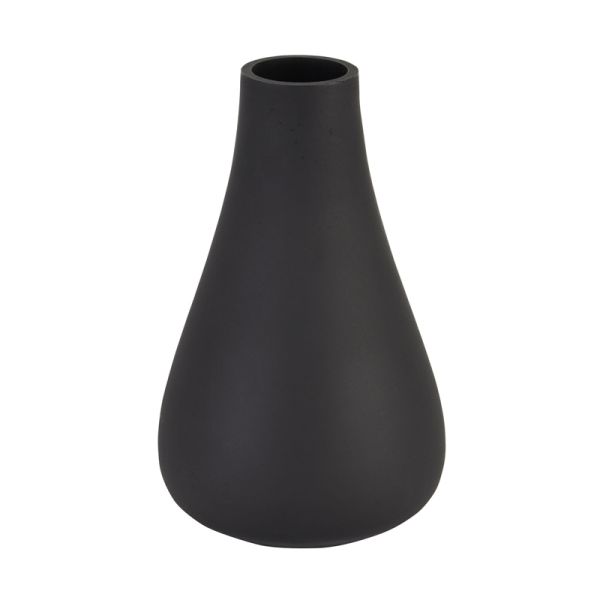 Tapered Vase - Glass - L11 x W11 x H18 cm - Black
