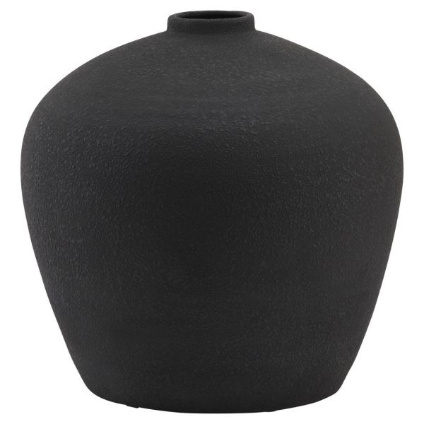 Astral Vase - Ceramic - L39 x W39 x H38 cm - Matt Black