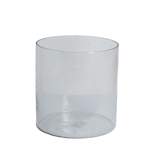 Tasman Cylinder Vase Medium - Glass - L30 x W30 x H30 cm - Clear
