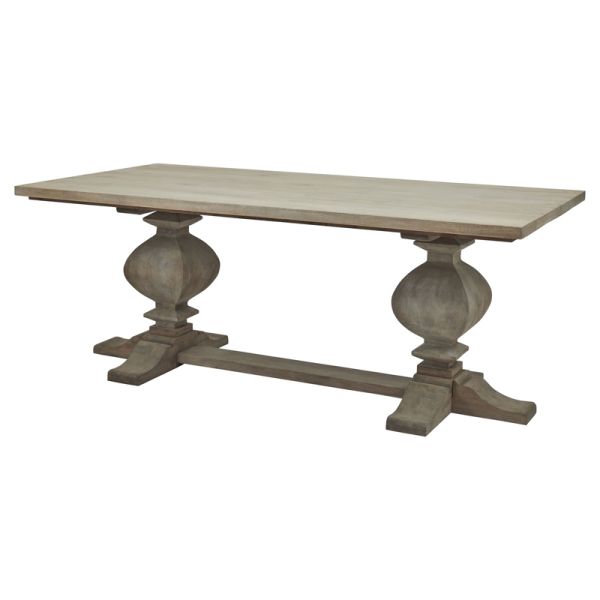 Copgrove Collection Large Dining Table - Wood - L200 x W100 x H78 cm - Brown