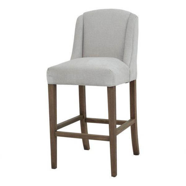 Compton Bar Stool - Wood - L59 x W52 x H107 cm - Grey