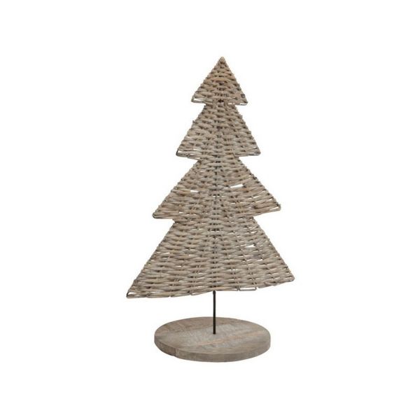 The Noel Collection Tree Ornament - Wicker - L1 x H25 cm - Brown
