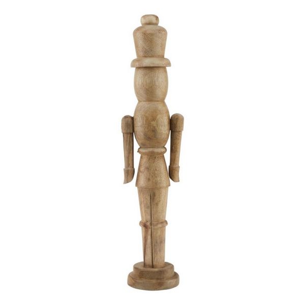 Natural Nutcracker Decoration - Wood - L10 x W12 x H50 cm - Brown