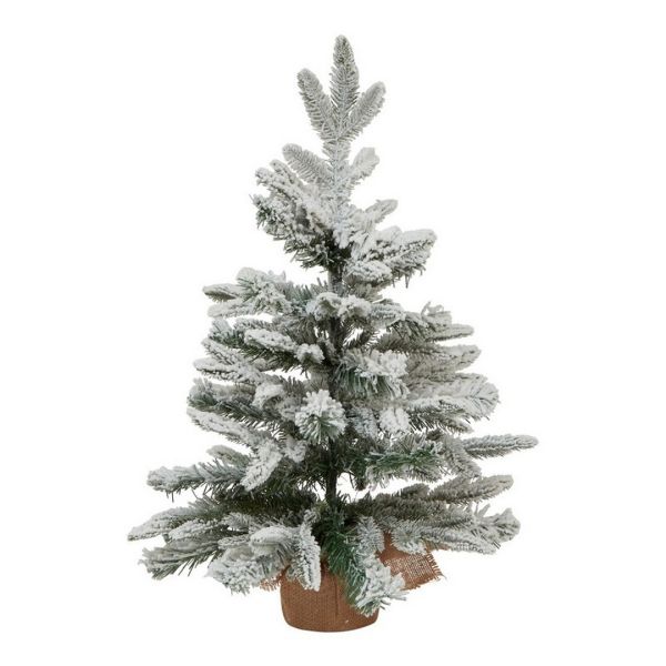 Medium Snowy Spruce Tree - Plastic - Height 60 cm - White