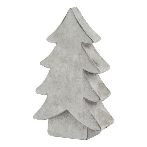 Athena Stone Medium Christmas Tree - Ceramic - L6 x W14 x H24 cm - White
