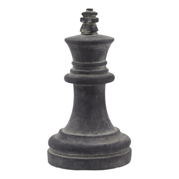 Amalfi King Chess Piece - Ceramic - L16 x W16 x H28 cm - Grey