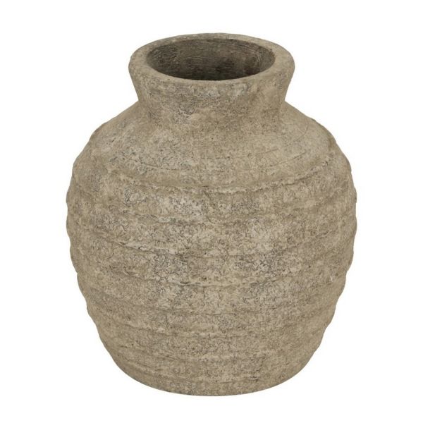 Large Tuscan Vase - Ceramic - L30 x W30 x H33 cm - Grey