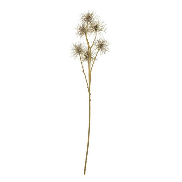 Xanthium Spray (Single Stem Flower) - Plastic - Height 81 cm - Brown