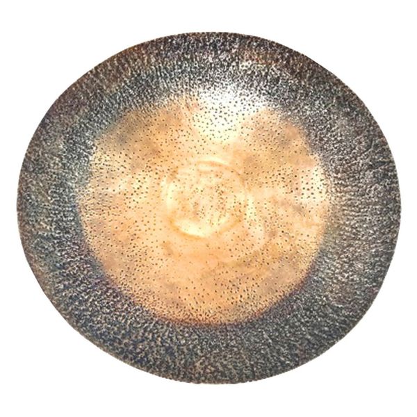 Zine Extra Large Decorative Wall Art Plate - Metal - L90 x W90 x H14 cm - Bronze