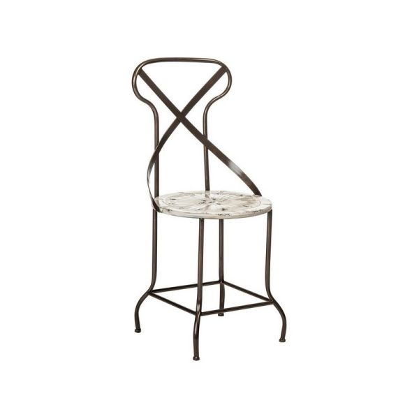 Artisan Dining Chair - Metal - L45 x W42 x H92 cm - Cream