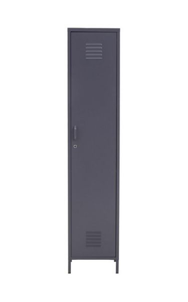 Academy One Door Locker - Metal - L38 x W38 x H180 cm - Grey