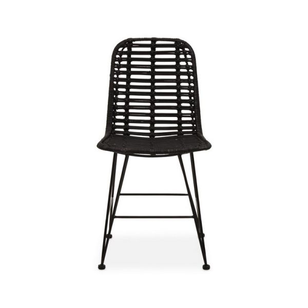 Lagom Dining Chair - Wood/Metal - L56 x W44 x H86 cm - Black