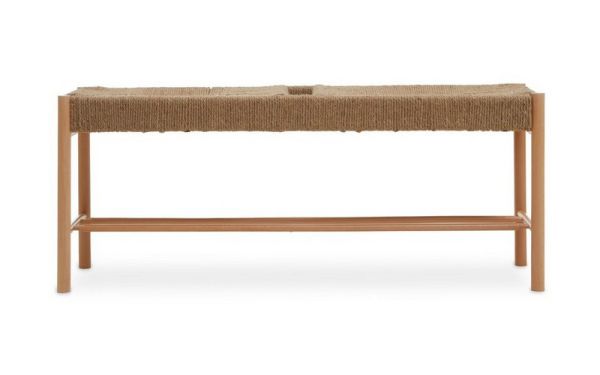 Bandar Bench - Wood/Textile - L35 x W110 x H45 cm - Natural