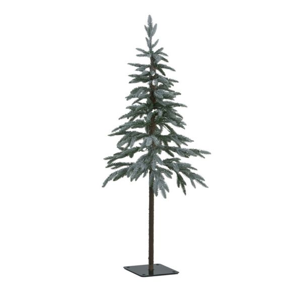 Medium Snowy Woodland Pre-Lit 200 Led Christmas Tree - Plastic - L45 x W45 x H120 cm - White