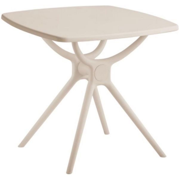 Alto Putty Table - Plastic - L80 x W80 x H73 cm - Beige