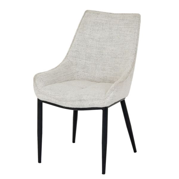 Zephra Indoor Dining Chair - Metal - L51 x W54 x H88 cm - White
