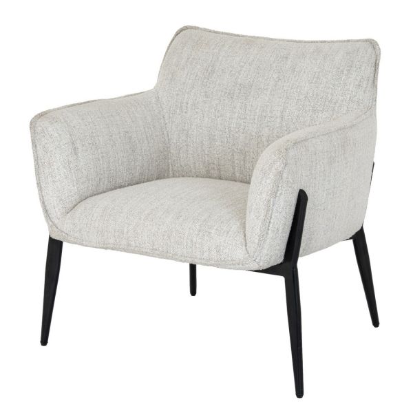 Zephra Indoor Occasional Chair - Metal - L67 x W79 x H78 cm - White