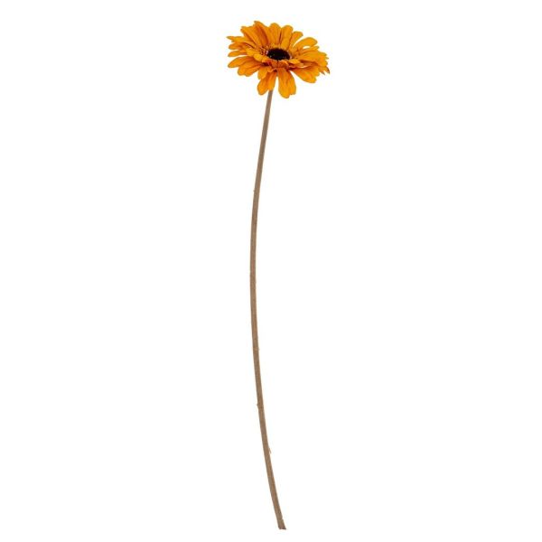 Orange Gerbera Stem Artificial Flower - Plastic - L11 x W11 x H53 cm - Orange