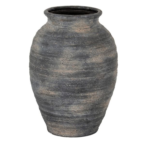 Marra Medium Olpe Vase - Ceramic - L26 x W26 x H34 cm - Black