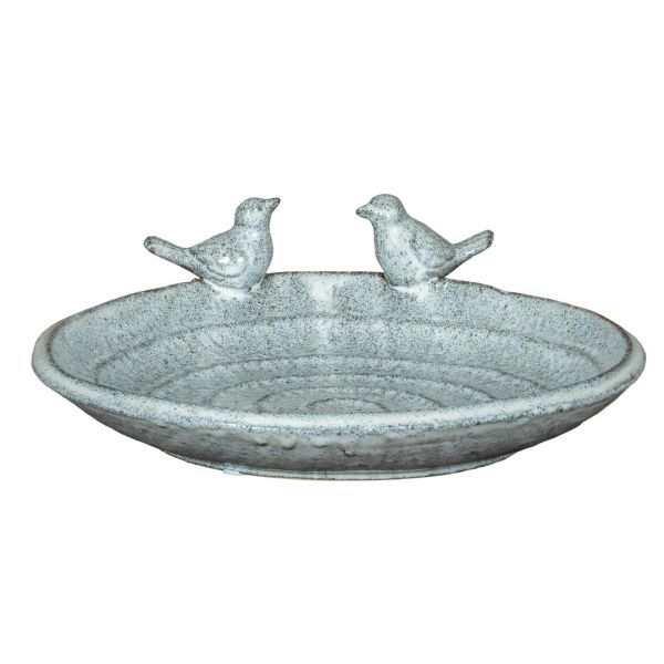 Eira Bird Bath - Ceramic - L31 x W31 x H9 cm - White