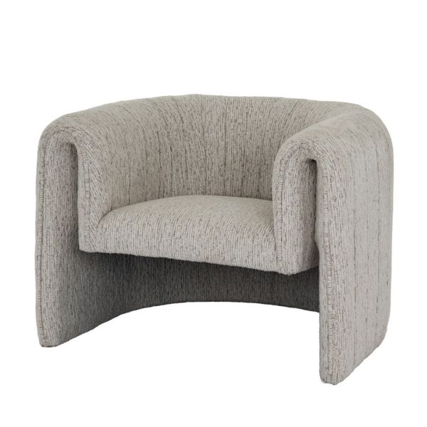 Avia Mist Indoor Occasional Armchair - Wood - L97 x W86 x H72 cm - Grey