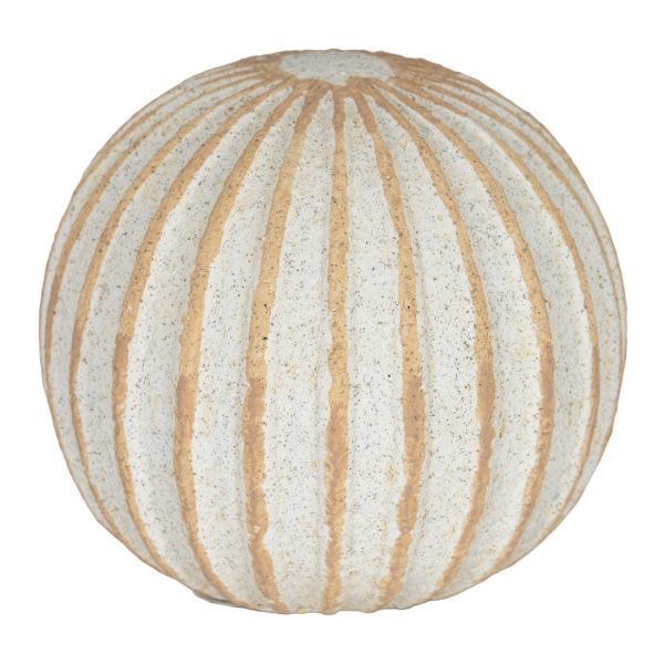 Grove Medium Decorative Ball - Ceramic - L16 x W16 x H15 cm - White