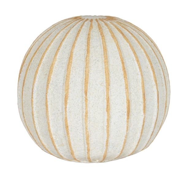 Grove Small Decorative Ball - Ceramic - L10 x W10 x H9 cm - White