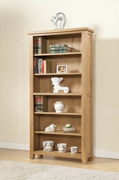 Shrewsbury 6' Bookcase - L30 x W90 x H180 cm - Oak