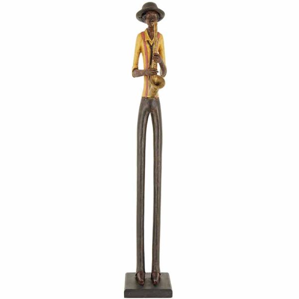 Standing Jazz Band Saxophonist -- Ornament - L10 x W10 x H60 cm
