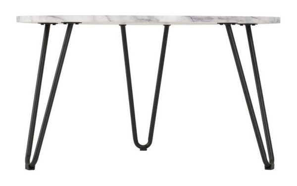 Trieste Coffee Table - L78 x W78 x H46 cm - Marble Effect