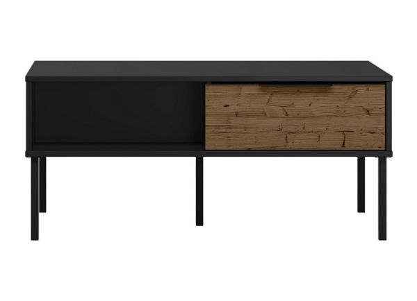Madrid Coffee Table - L60 x W100 x H45 cm - Black/Acacia Effect