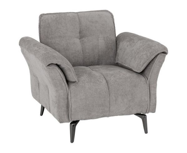 Amalfi 1 Seater Sofa - L83 x W96 x H86 cm - Grey Fabric