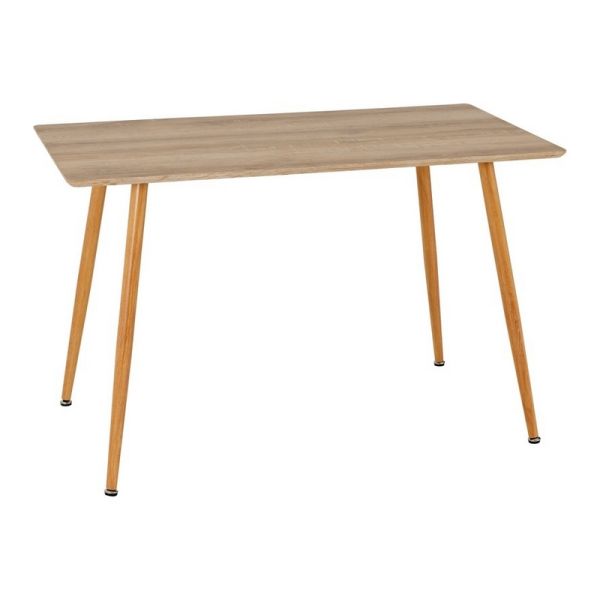 Barley Dining Table - L70 x W120 x H76 cm - Oak Veneer/Oak Effect