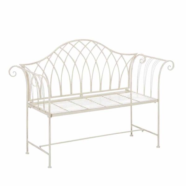 Kings Garden Bench - L142 x W40 x H94 cm - Cream