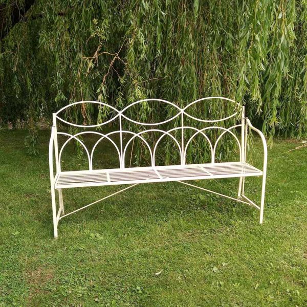 Reeded Bench - L165 x W43 x H99 cm - Cream