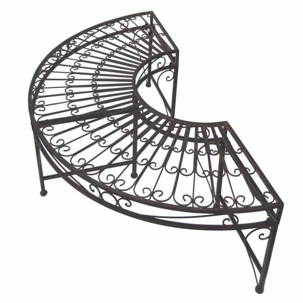 Curved Seats Bench (Pair) - L46 x W130 x H66 cm