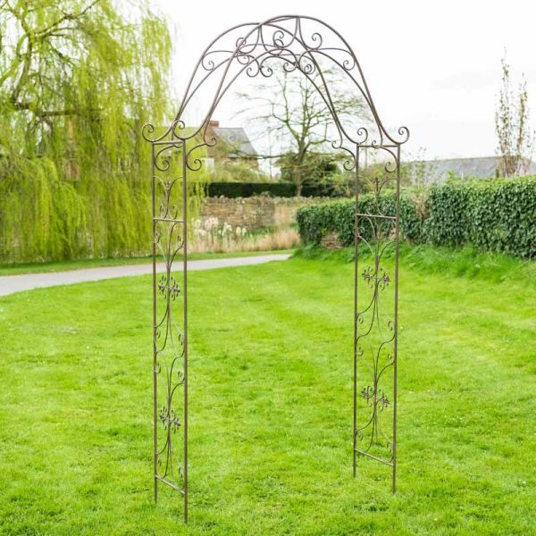 FLEUR-D-LYS Arch - L125 x W41 x H240 cm - Rusty