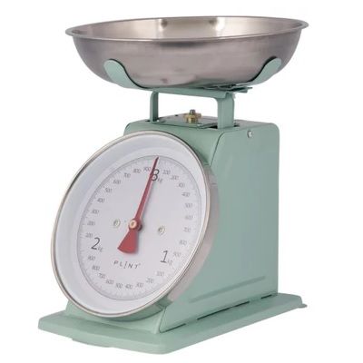 Metal kitchen scales top