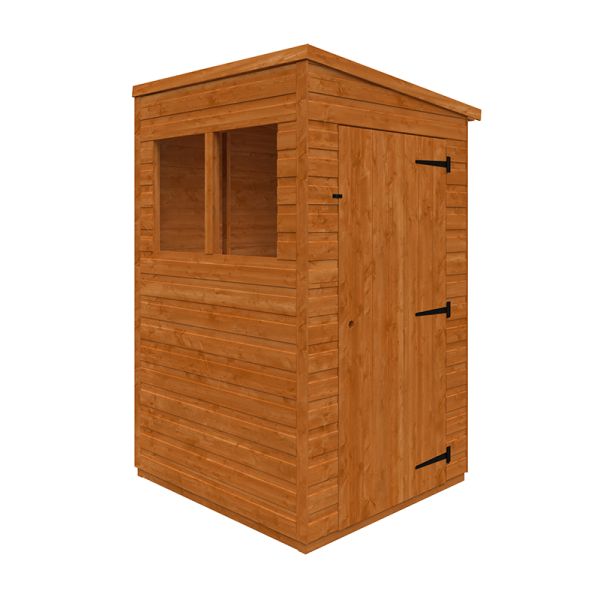 4x4 Flex Pent 12mm Flex - L123.8 x W115 x H203 cm - Solid Wood/Softwood/Pine - Burnt Orange