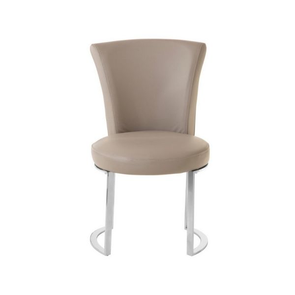 Eliza Dining Chair - Metal/Synthetic - L64.5 x W51 x H86 cm - Grey