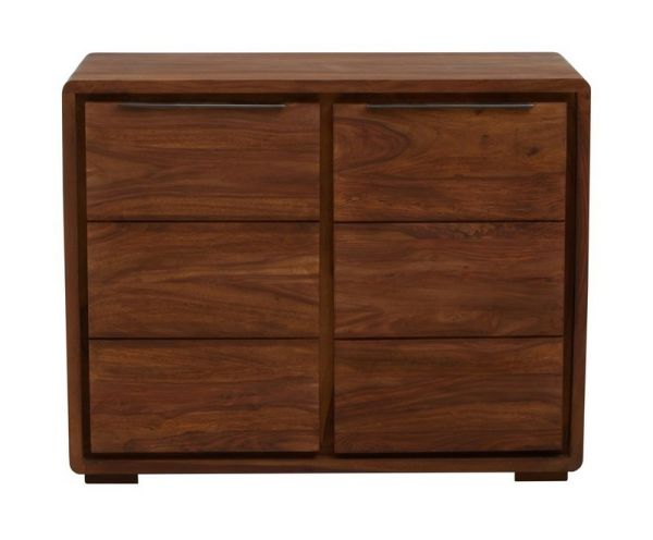 Surati Two Door Sheesham and Acacia Sideboard - Wood - L42 x W96 x H77 cm - Brown