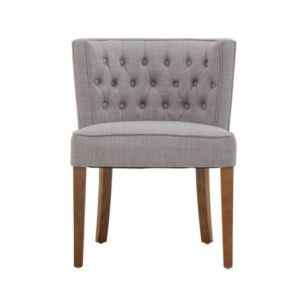 Parkside Dining Chair - Wood/Synthetic - L62 x W80 x H62 cm - Black/White/Grey