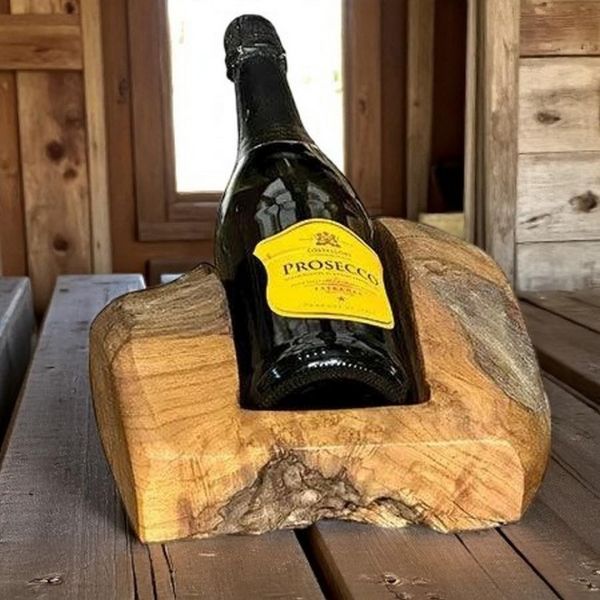 Teak Root Single Wine Holder - L13 x W16 x H25 cm